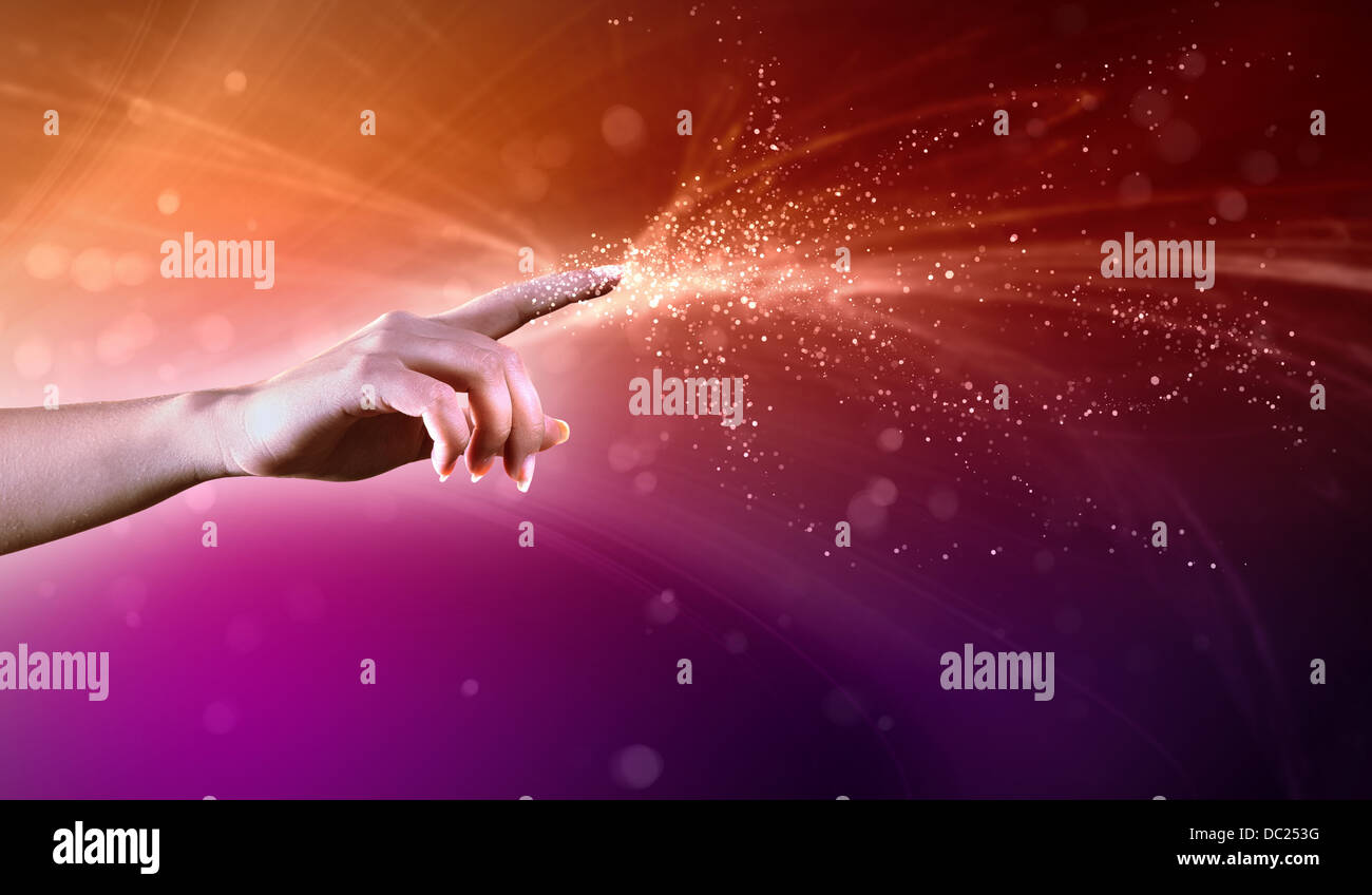 magical hands conceptual image Stock Photo - Alamy