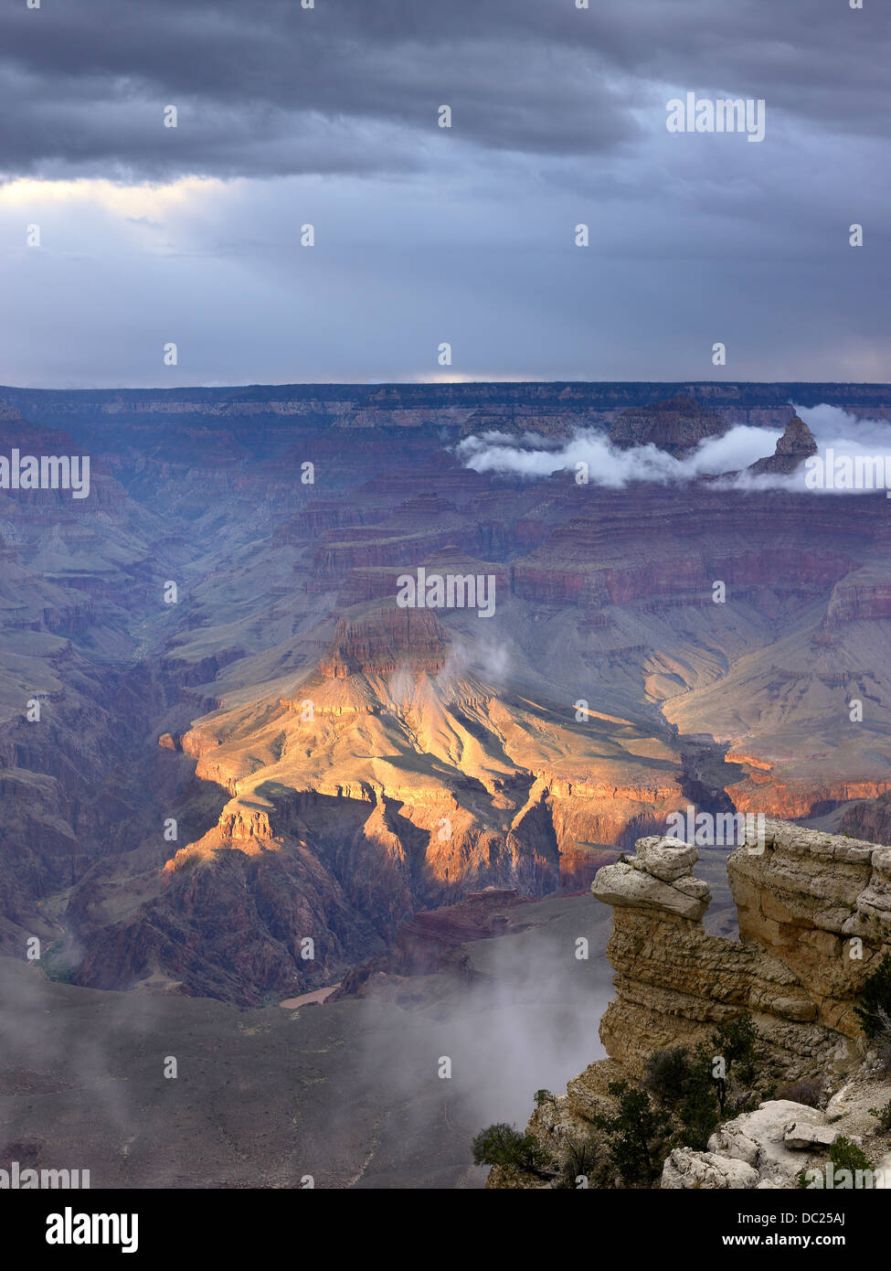 Stormy weather over the Grand Canyon Stock Photo - Alamy