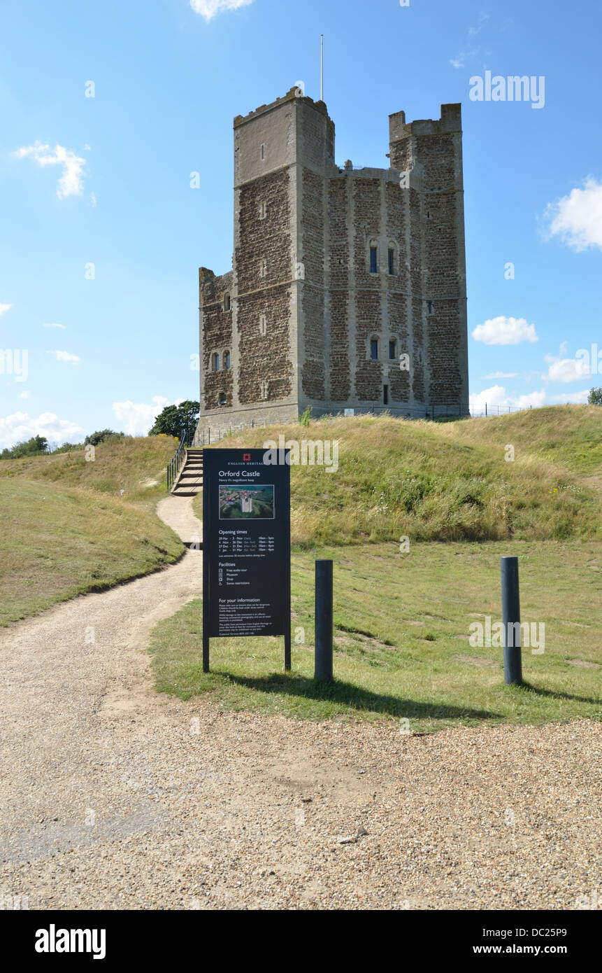 View of English Heritatage's Orford Castle Stock Photo Alamy