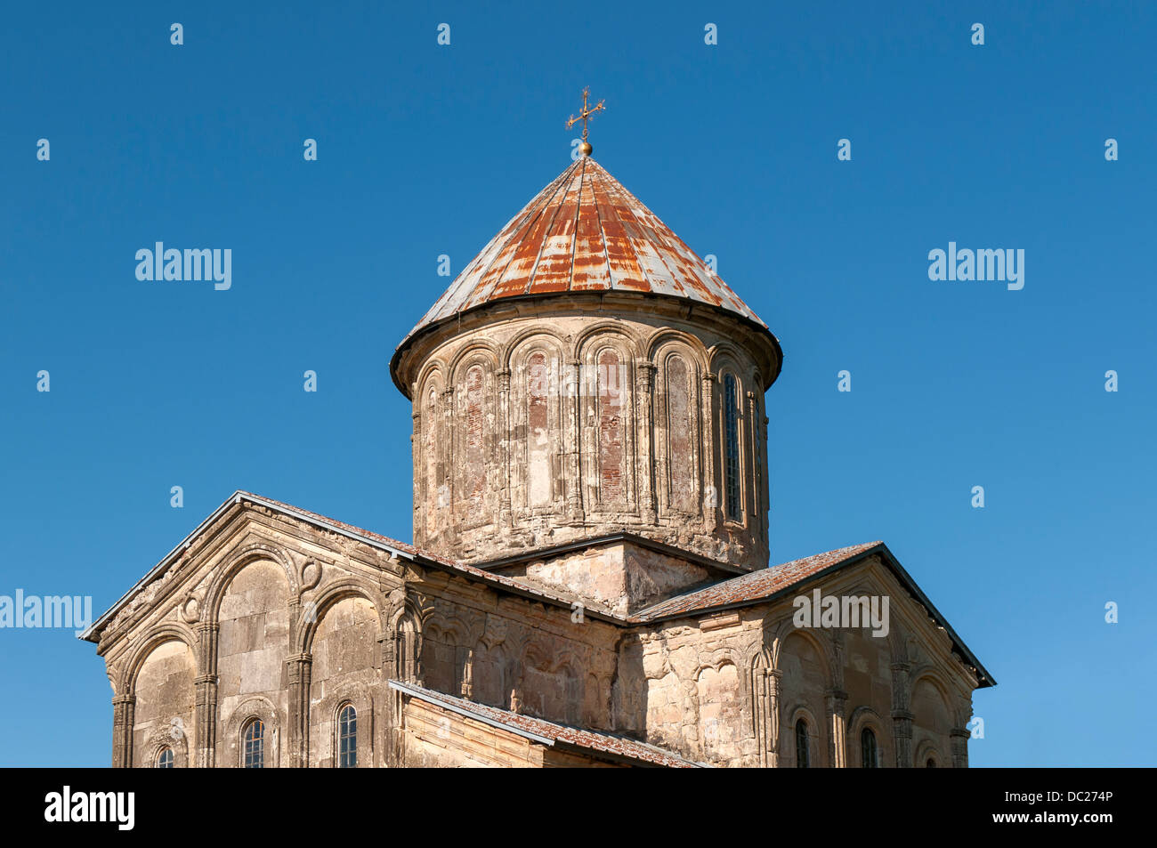 Close-up of th Church of Virgin at the Gelati Monastery near Kutaisi, Georgia Stock Photo