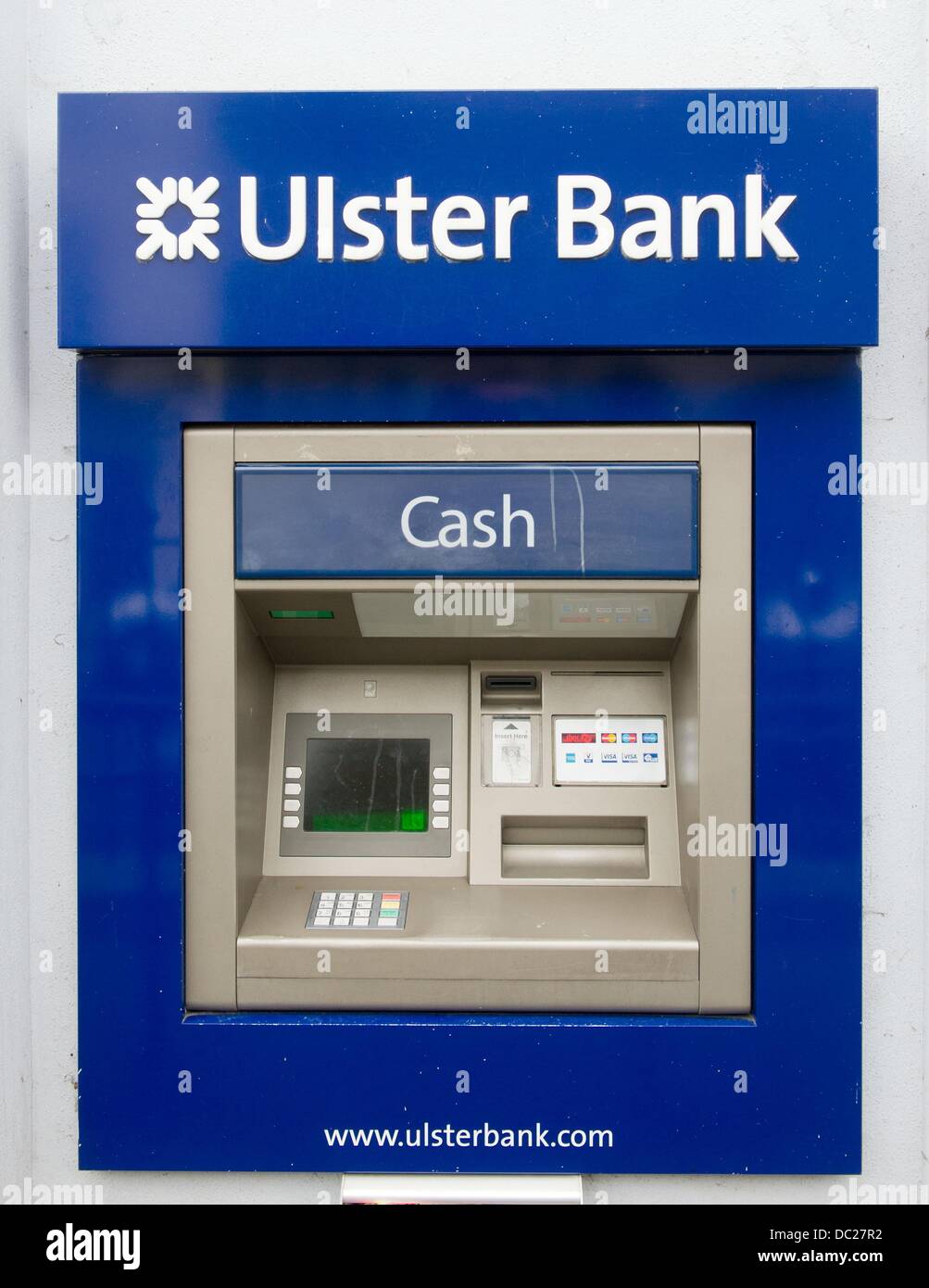 A cash machine of Ulster Bank is pictured in Enniskillen, Northern Ireland, Great Britain, 16