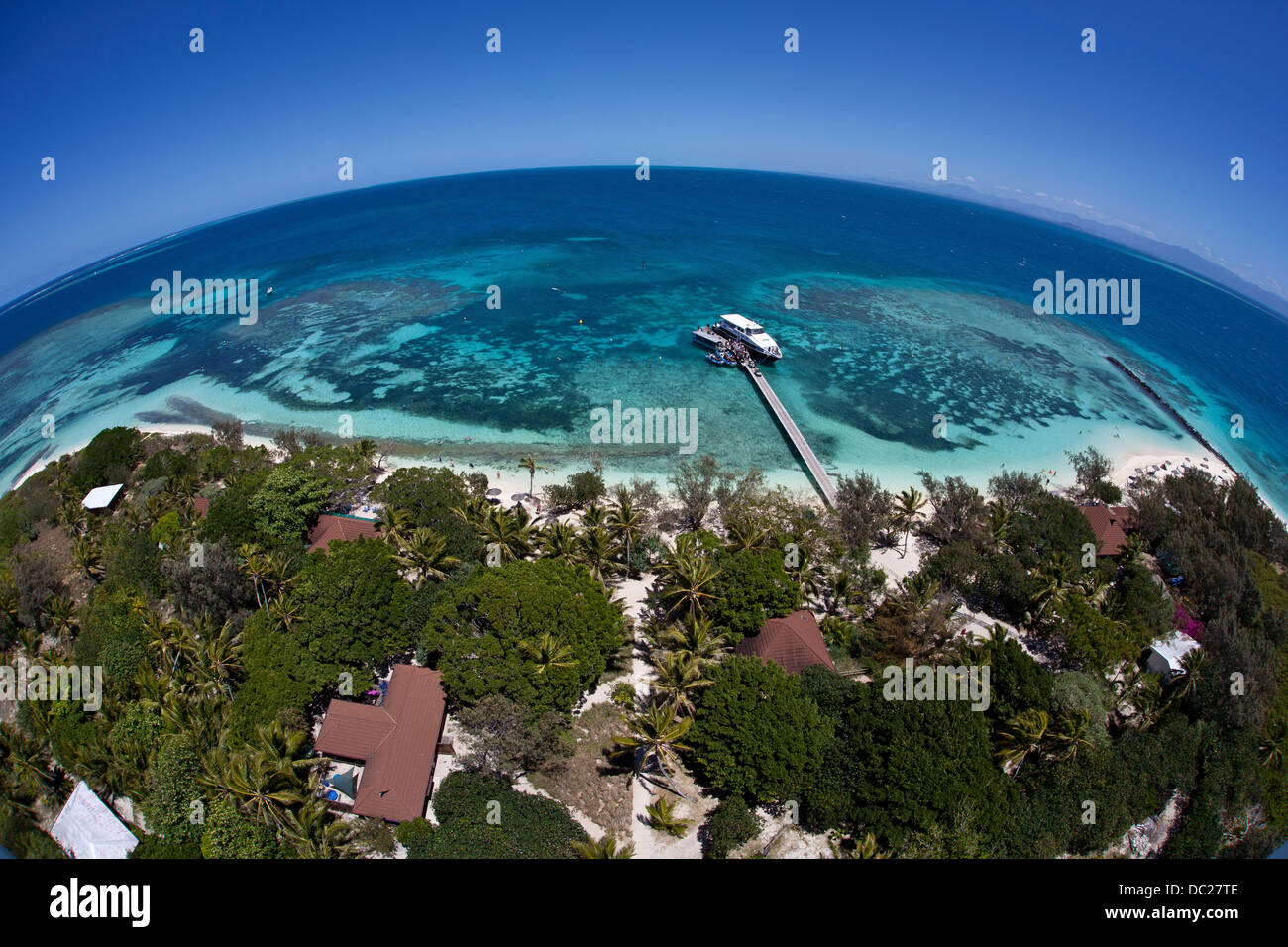 Coast and Reefs of Noumea, Noumea, Amedee Island, New Caledonia Stock Photo