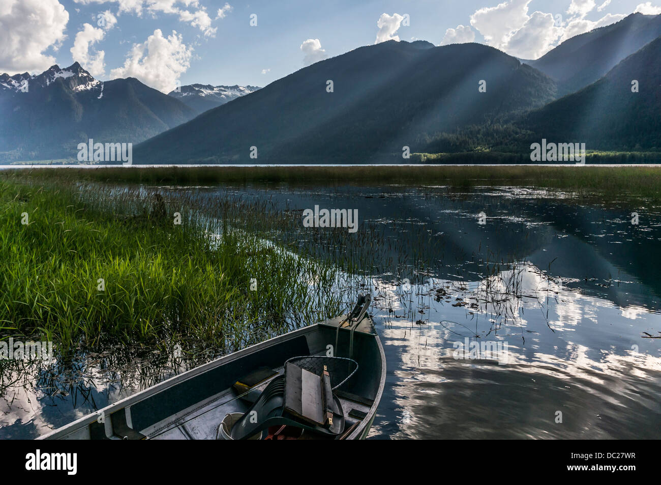 View of Ross Lake in the Skagit Valley, British Colombia, Canada. Stock Photo