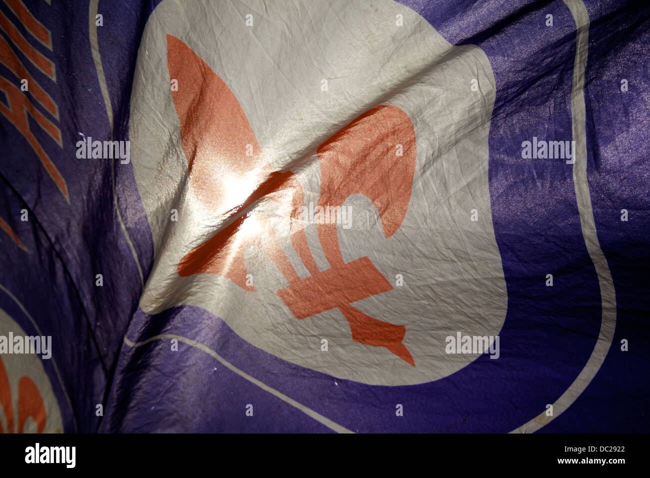 Fiorentina florence flag Stock Photo