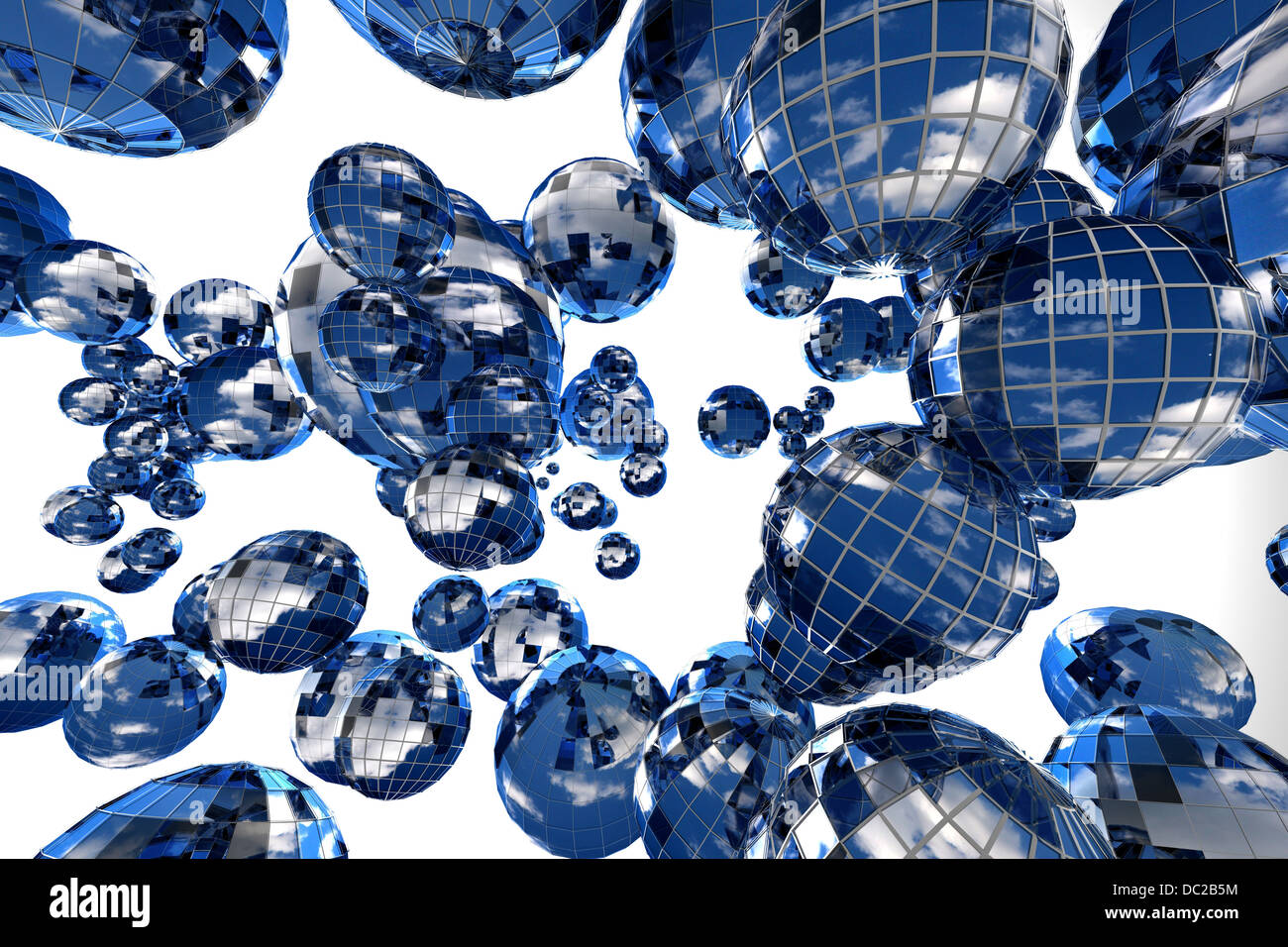 3d sphere abstract background world sky Stock Photo - Alamy