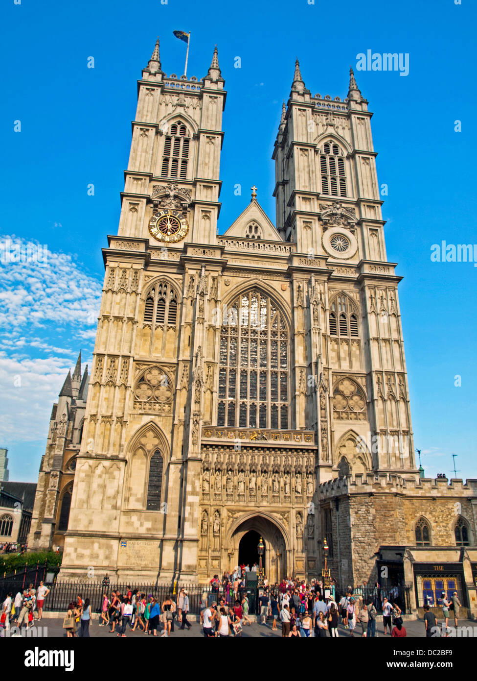 West view of Westminster Abbey,City of Westminster, London, England, United Kingdom Stock Photo