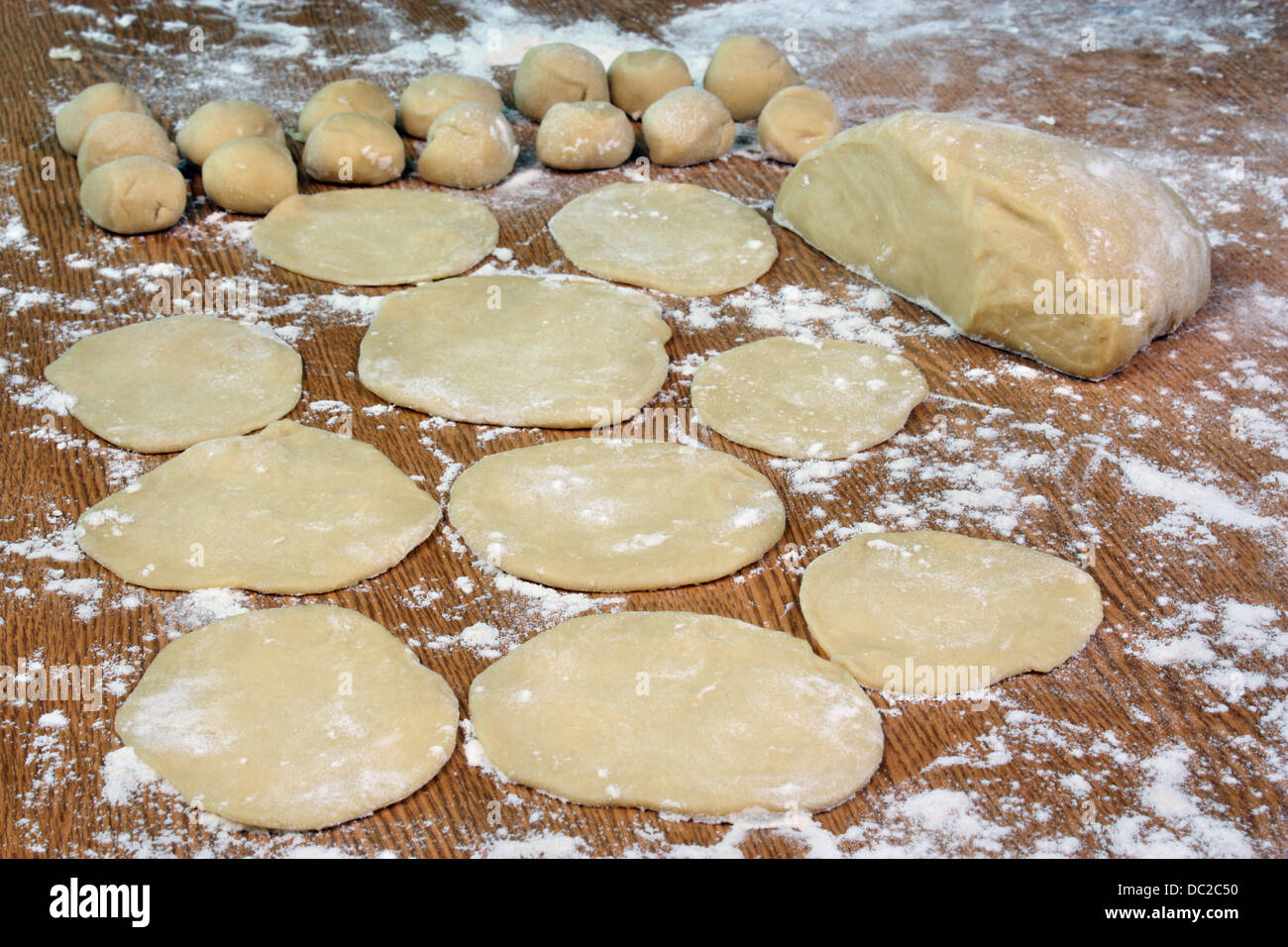 Dough for dumplings Stock Photo Alamy
