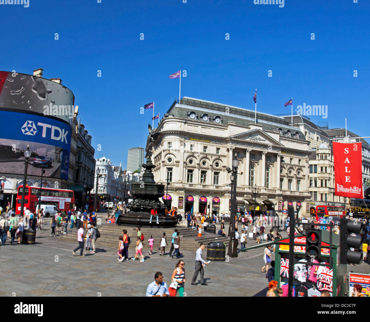 Billboards and advertisements at Piccadilly Circus, London, England, United Kingdom Stock Photo
