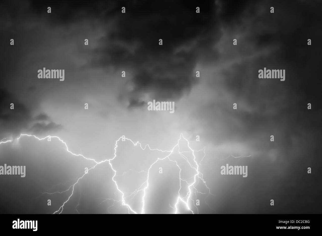 Lightning strike Black and White Stock Photos & Images Alamy