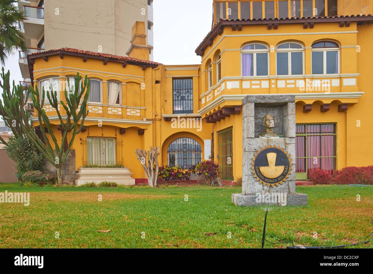 Medical College of Peru, Miraflores district of Lima, Peru. Stock Photo