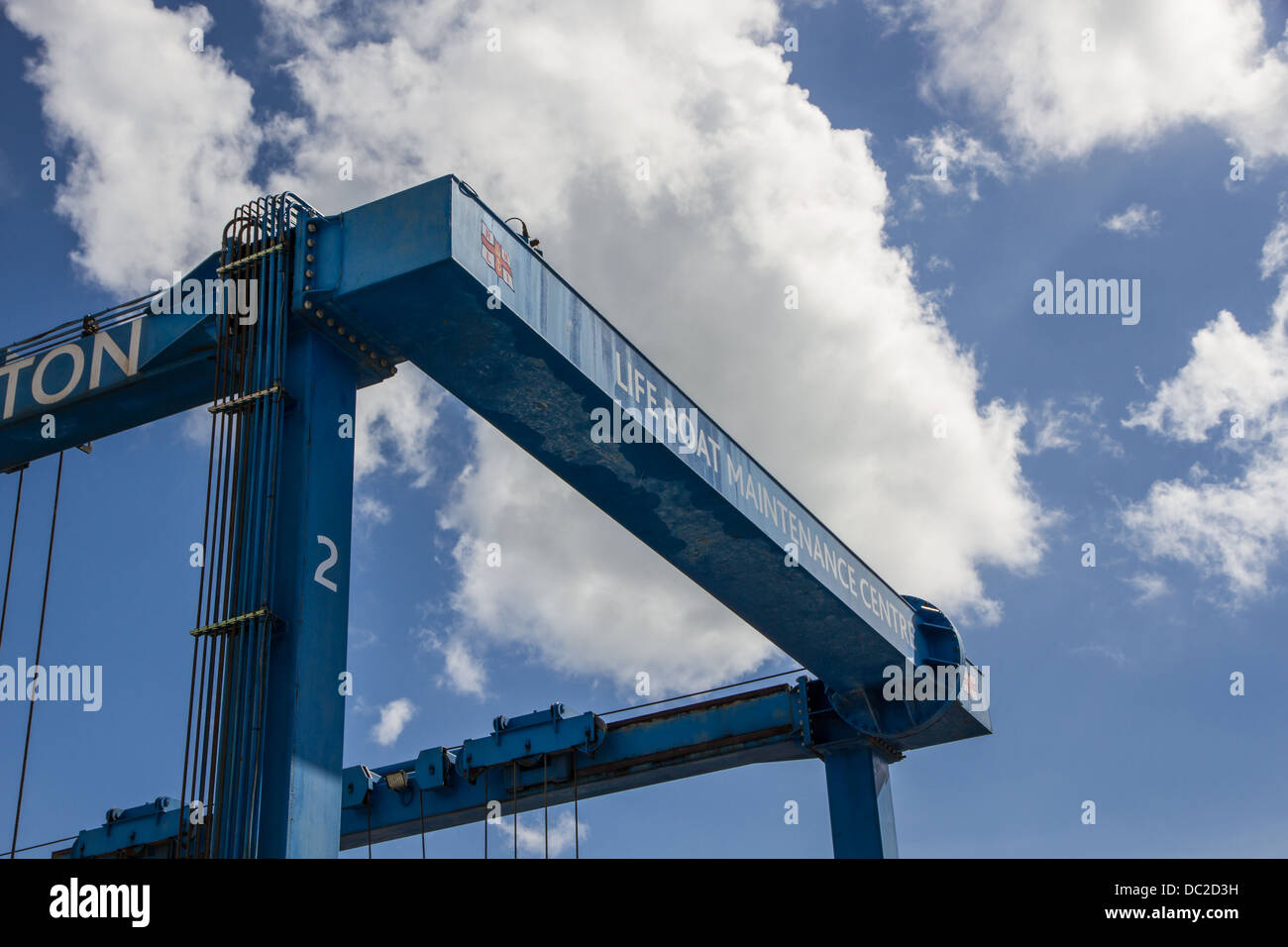Life Boat Maintenance Centre Boat Hoist at Glasson Basin Yacht Harbour