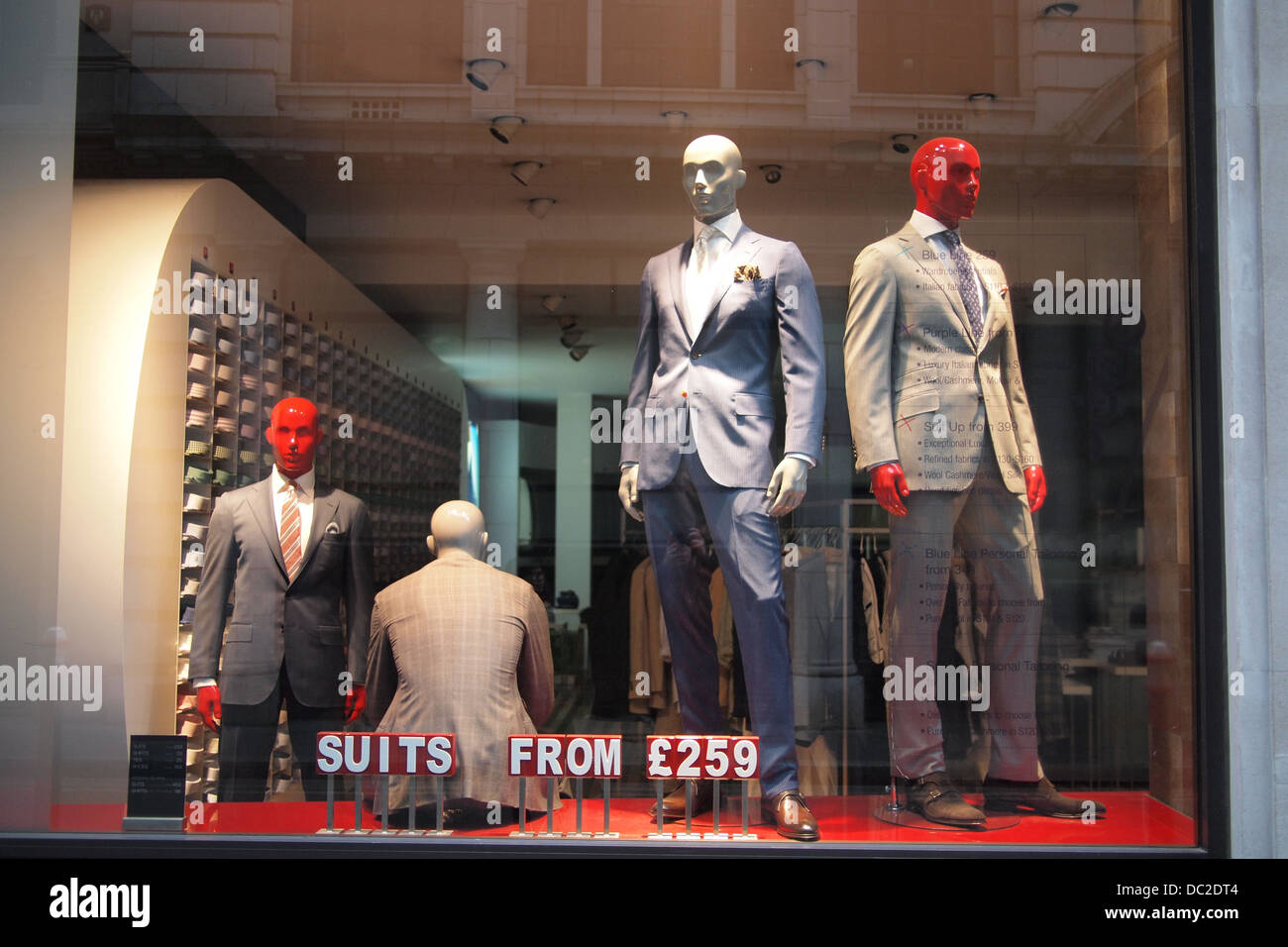 mannequin clothes models in London shop window UK Stock Photo Alamy