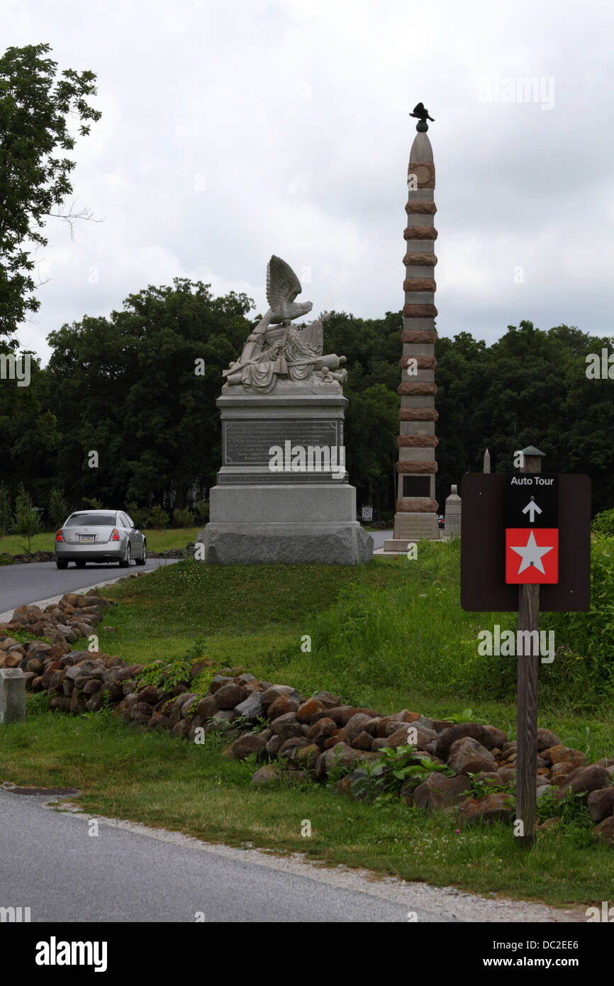 Gettysburg Auto Tour >> Sign Indicating Auto Tour Route Through Gettysburg Gettysburg Auto Tour >> Sign Indicating Auto Tour Route Through Gettysburg