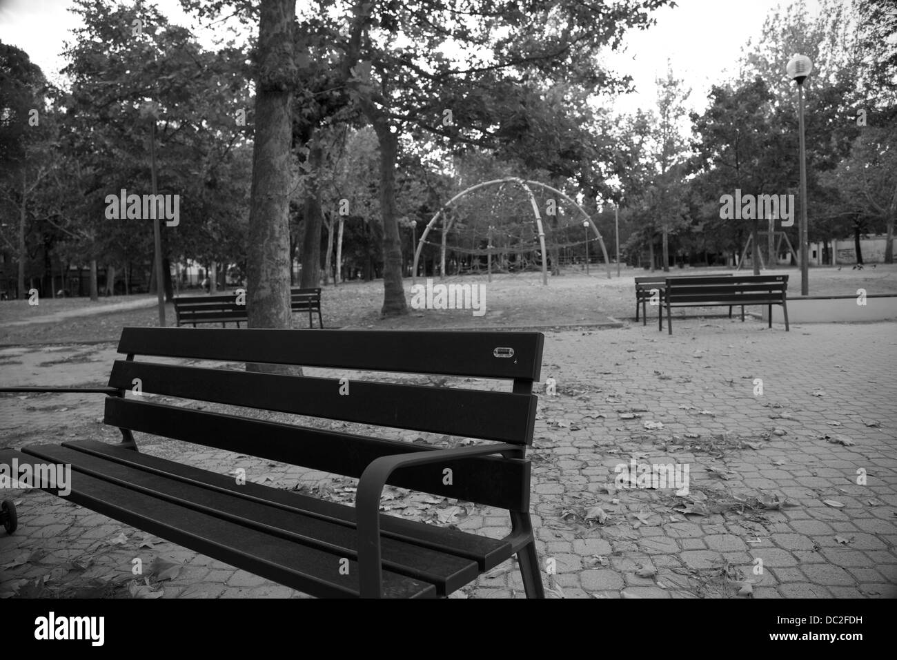 City park Black and White Stock Photos & Images - Alamy