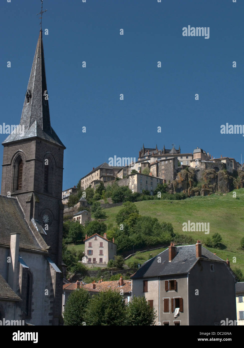 CHURCH OF SAINT CHRISTINE LOWER TOWN SAINT FLOUR CANTAL AUVERGNE FRANCE