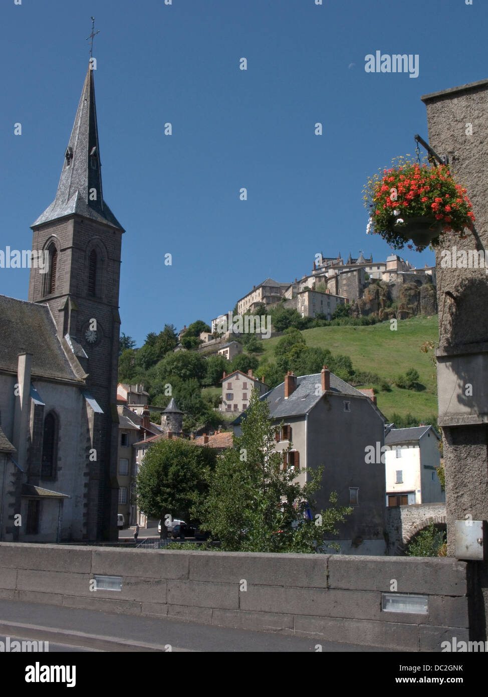 CHURCH OF SAINT CHRISTINE LOWER TOWN SAINT FLOUR CANTAL AUVERGNE FRANCE