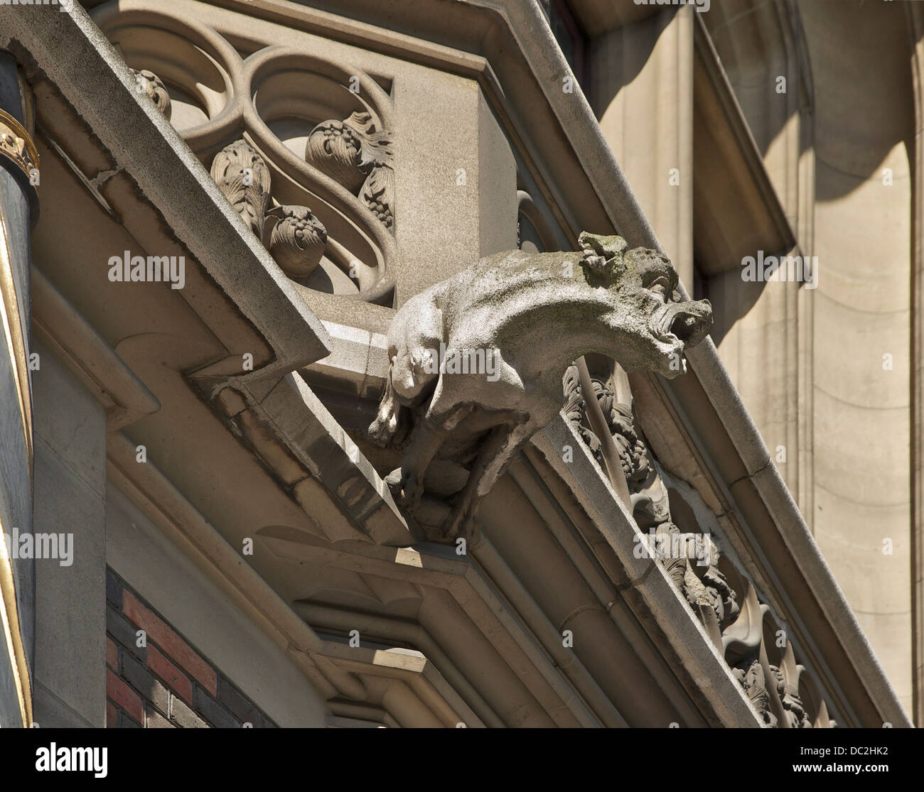 A gothic revival gargoyle, Paris, France. Stock Photo