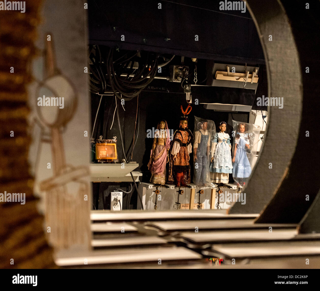 Rolling Meadows, Illinois, USA. 07th Aug, 2013. Puppets are seen