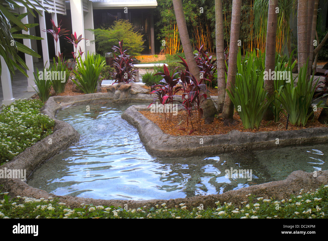 Florida Weston,Fort Ft. Lauderdale,Bonaventure Resort & Spa,hotel,protected habitat,plants,water,looking FL130731027 Stock Photo