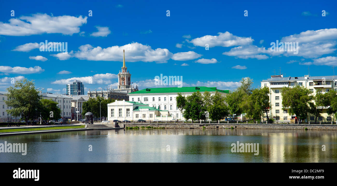 Yekaterinburg cityscape downtown day light Stock Photo