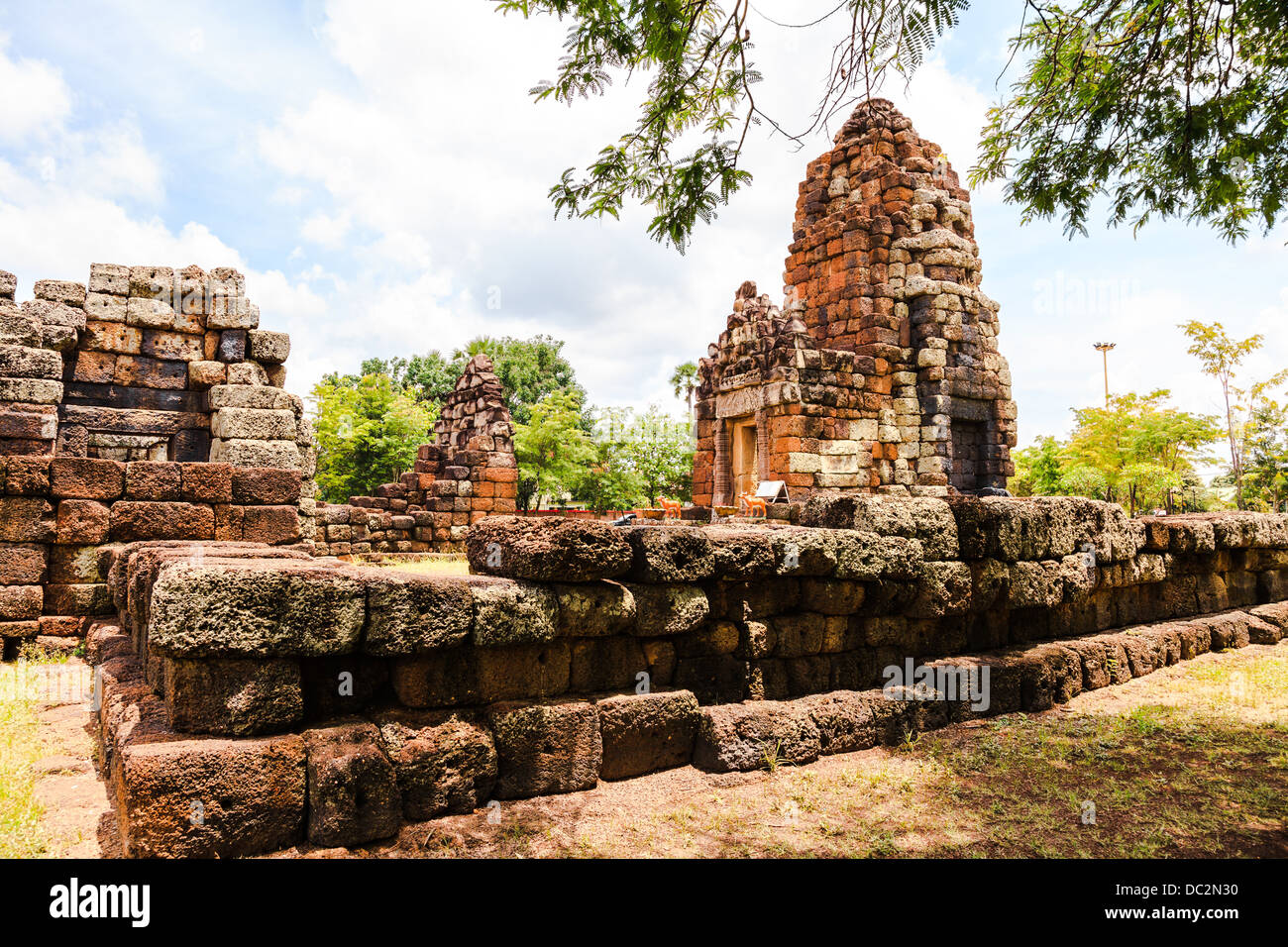 Prangkhu, ancient khmer architecture in chaiyaphum province, thailand Stock Photo