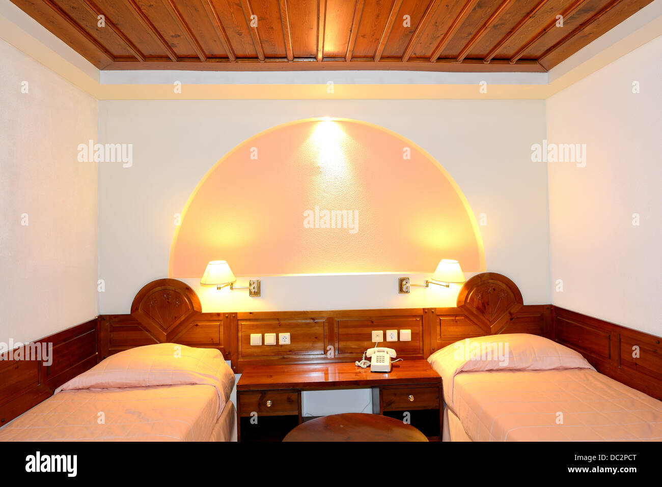 Apartment in the luxury hotel, Peloponnes, Greece Stock Photo