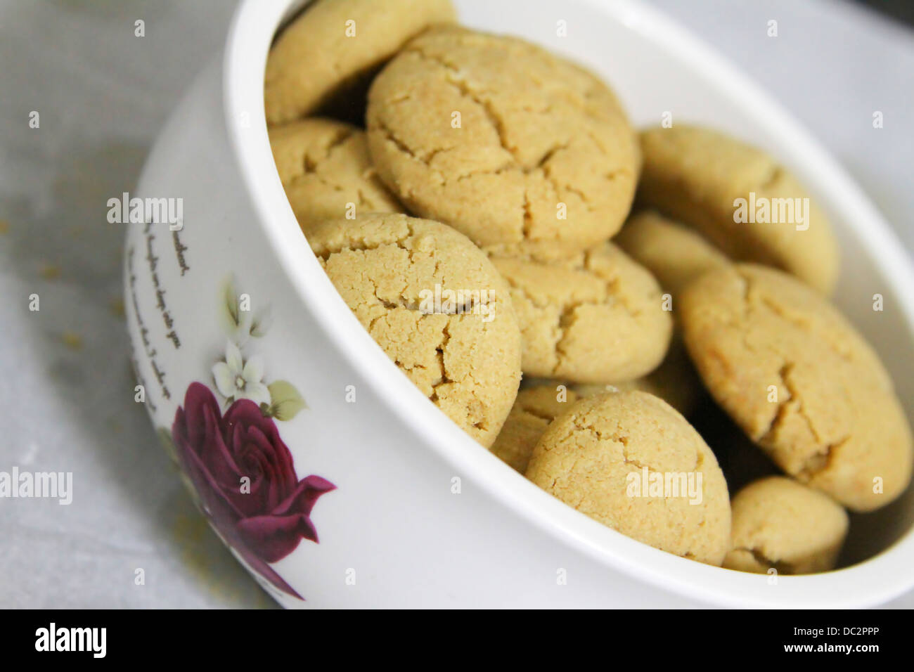 Home made middle eastern style Tahini cookies (aka Halvah cookies Stock