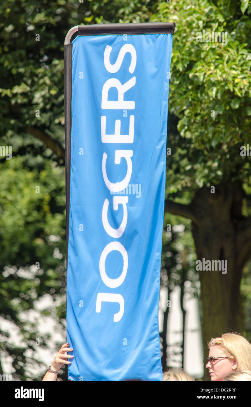 The starting post for the joggers at a race for live event UK Stock ...