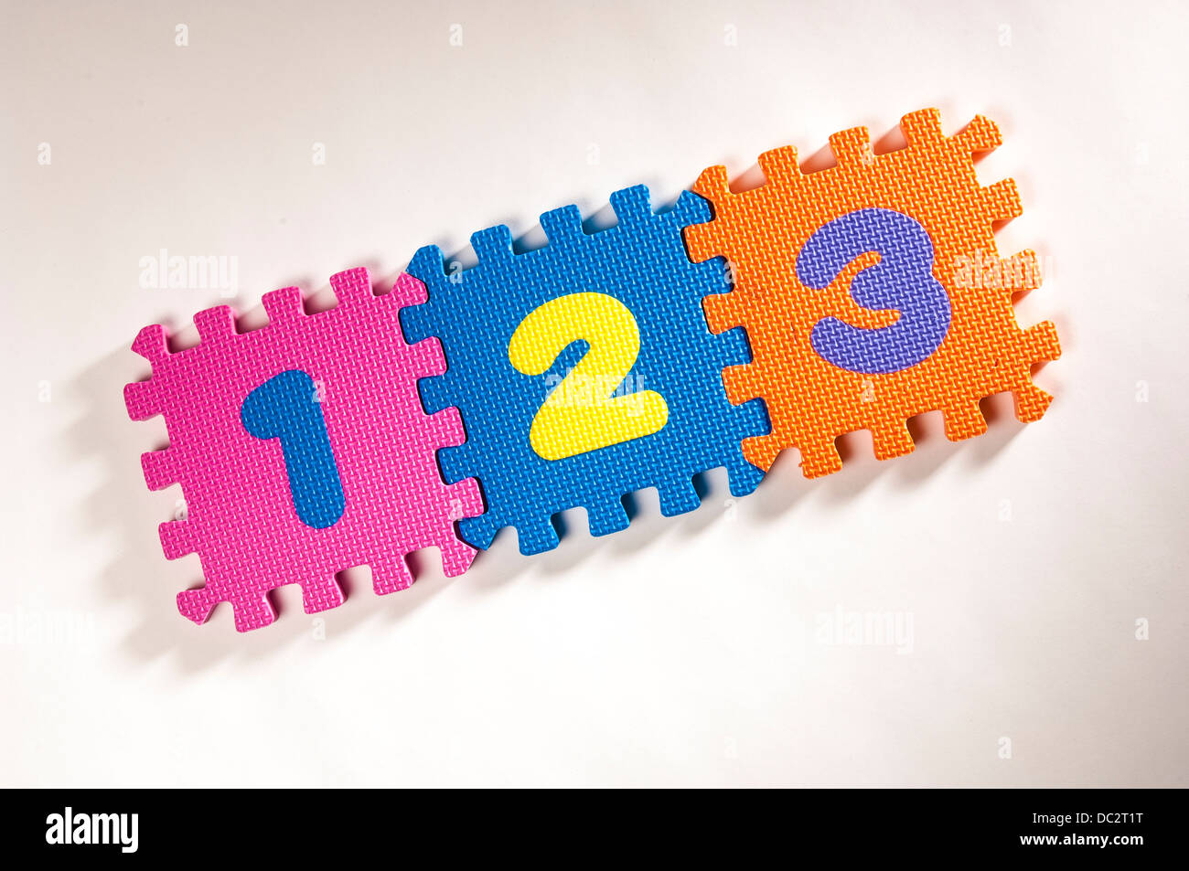Foam numbers 1 2 3 Stock Photo Alamy