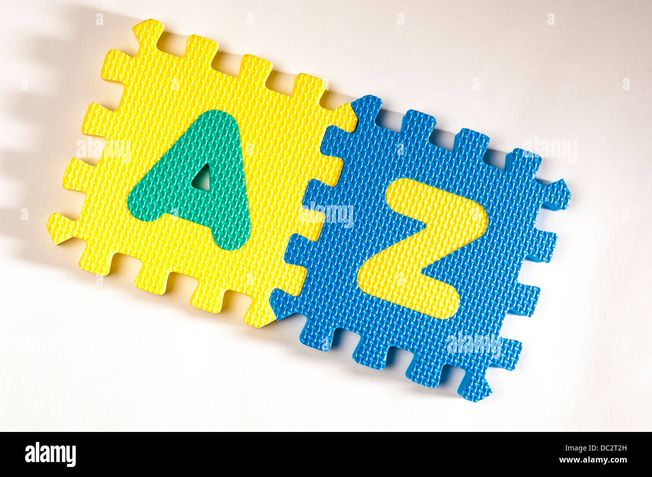Interlocking foam letters a and z stock photo alamy