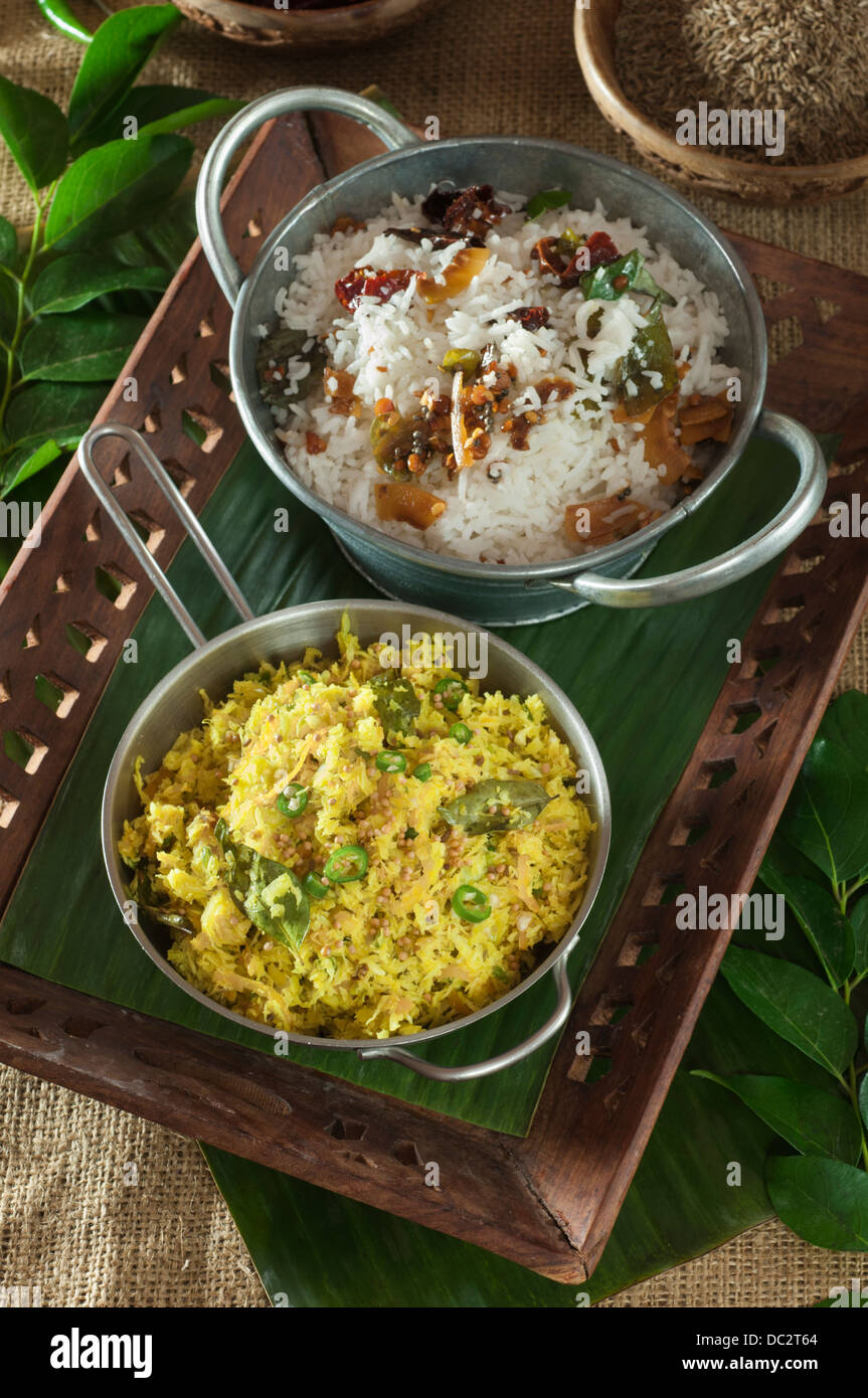 Thoran. Coconut and vegetable dish Kerala India Stock Photo Alamy