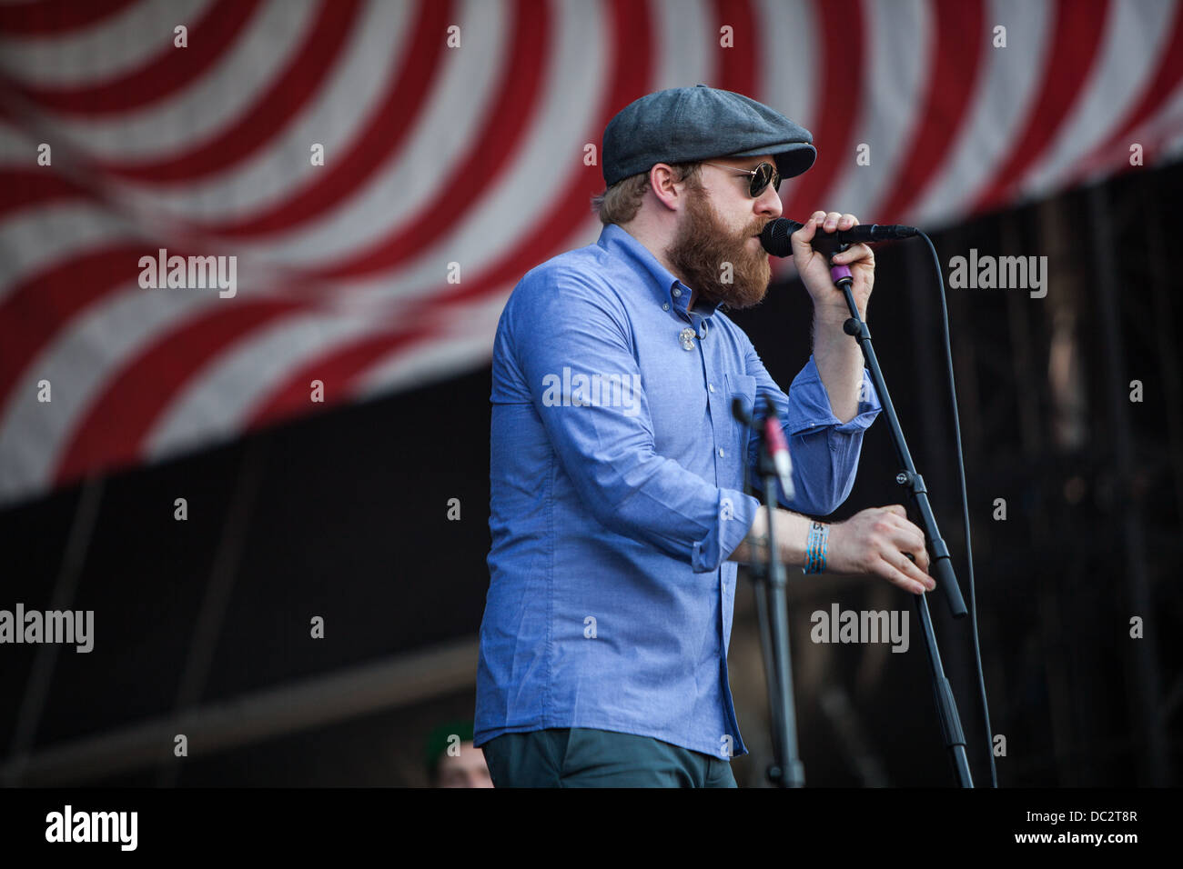 Alex Clare perfoms live during the Sziget Festival 2013 in Budapest (Hungary) Stock Photo