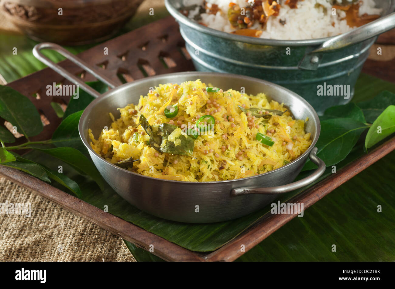 Thoran. Coconut and vegetable dish Kerala India Stock Photo Alamy