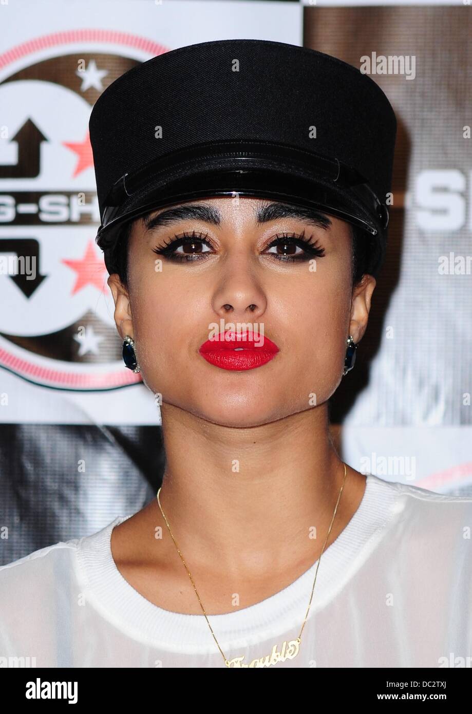 New York, NY. 7th Aug, 2013. Natalia Kills at arrivals for G-Shock's SHOCK THE WORLD 2013, Basketball City, New York, NY August 7, 2013. Credit:  Gregorio T. Binuya/Everett Collection/Alamy Live News Stock Photo
