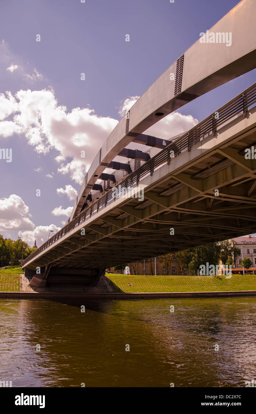 Mindaugas Bridge In Vilnius Stock Photo - Alamy