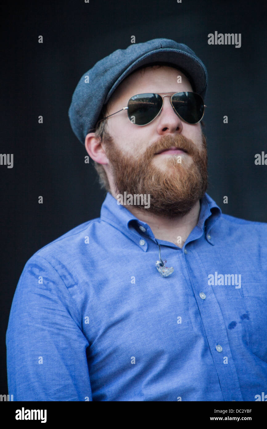 Alex Clare perfoms live during the Sziget Festival 2013 in Budapest (Hungary) Stock Photo