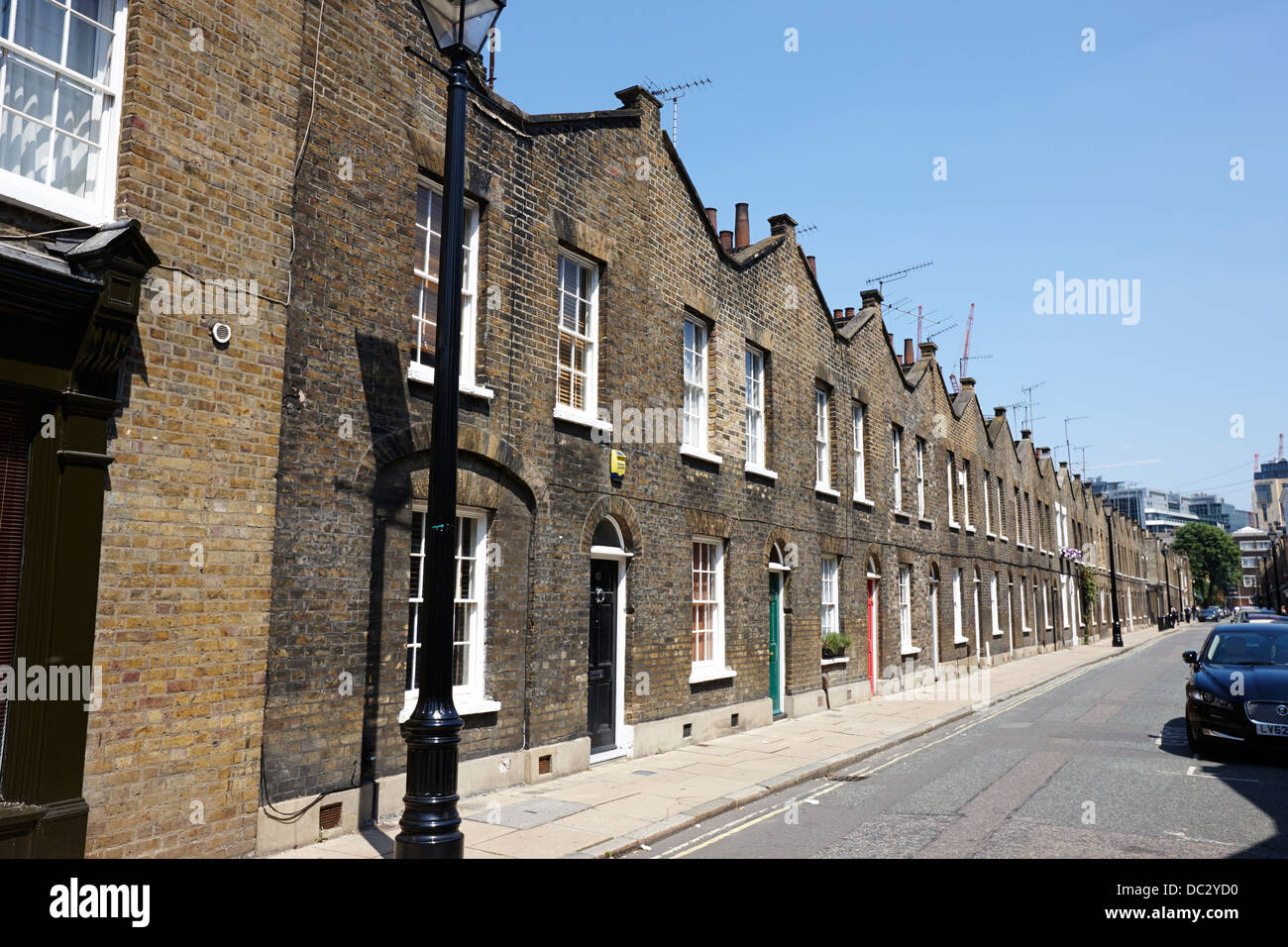 terraced georgian townhouses on roupell street southbank London England UK Stock Photo