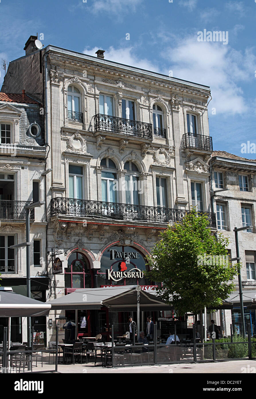 Le Grand cafe de la Paix, Angouleme, France. Stock Photo