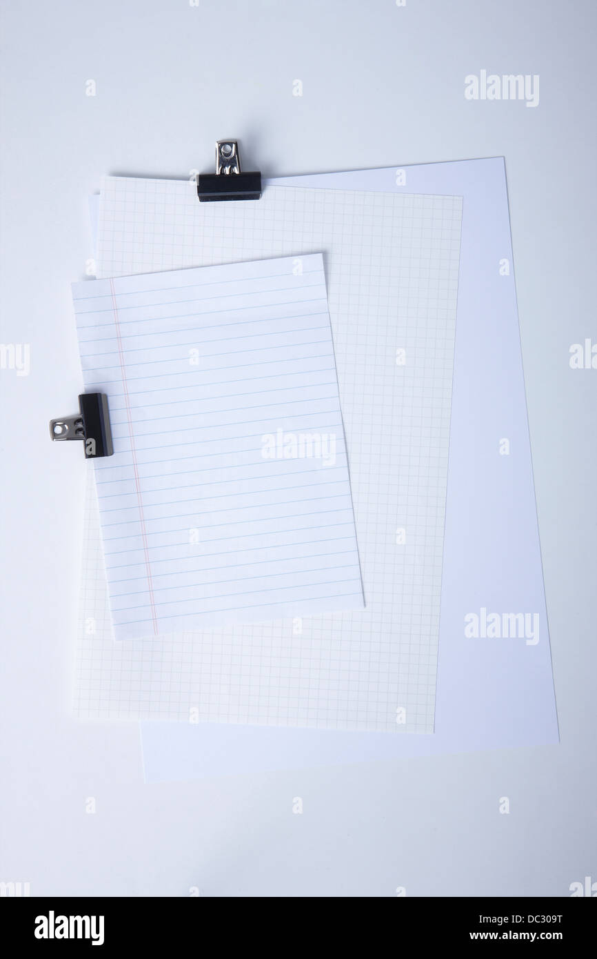 memo sheets on white background Stock Photo - Alamy