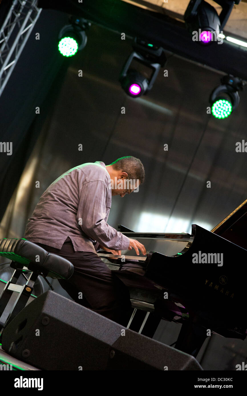 Danilo Pérez (Wayne Shorter Quartet) performed at Warsaw Summer Jazz Days 2013 in Soho Factory, Warsaw, Poland. Stock Photo