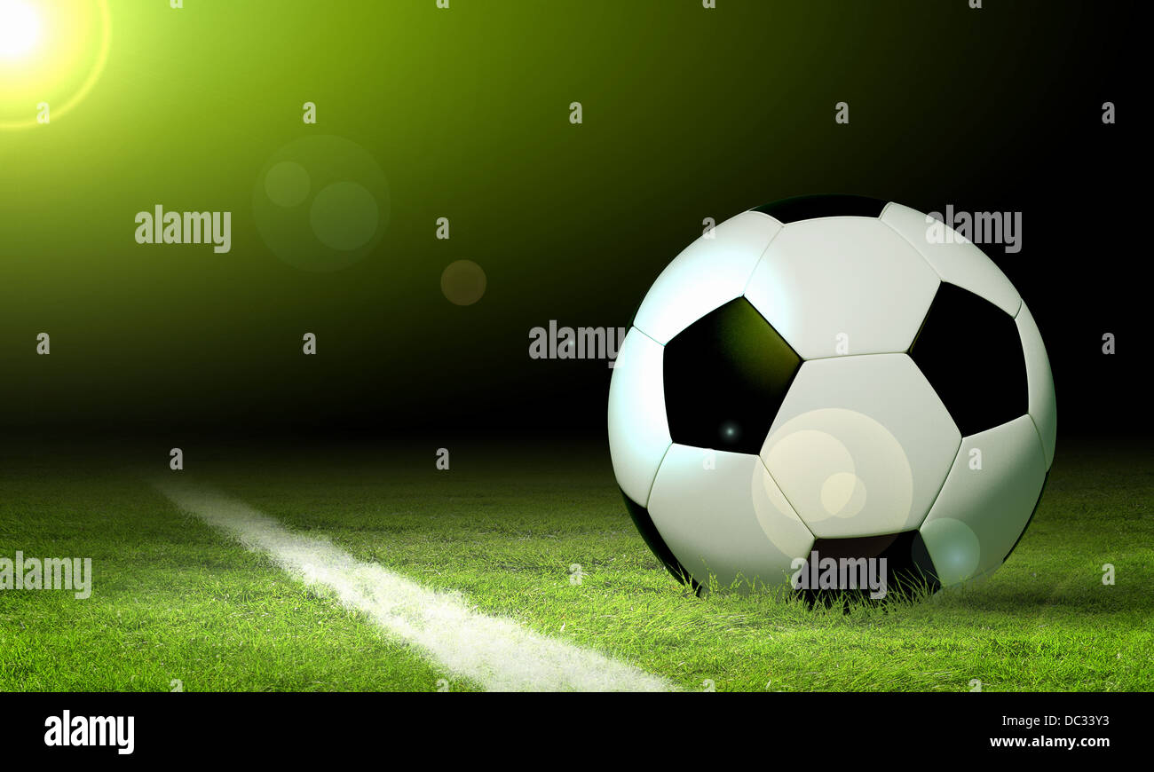 black and white soccer ball Stock Photo Alamy