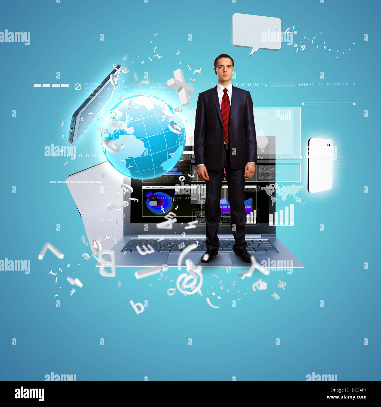 Modern technology illustration Stock Photo - Alamy