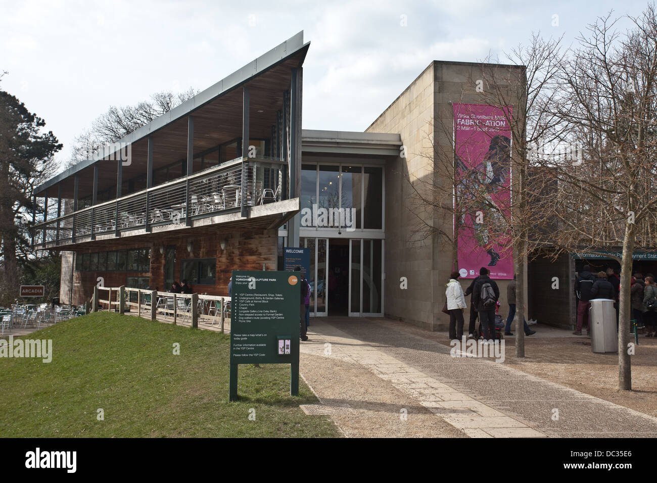 Yorkshire Sculpture Park visitor centre and restaurant, Wakefield, Yorkshire England Europe Stock Photo