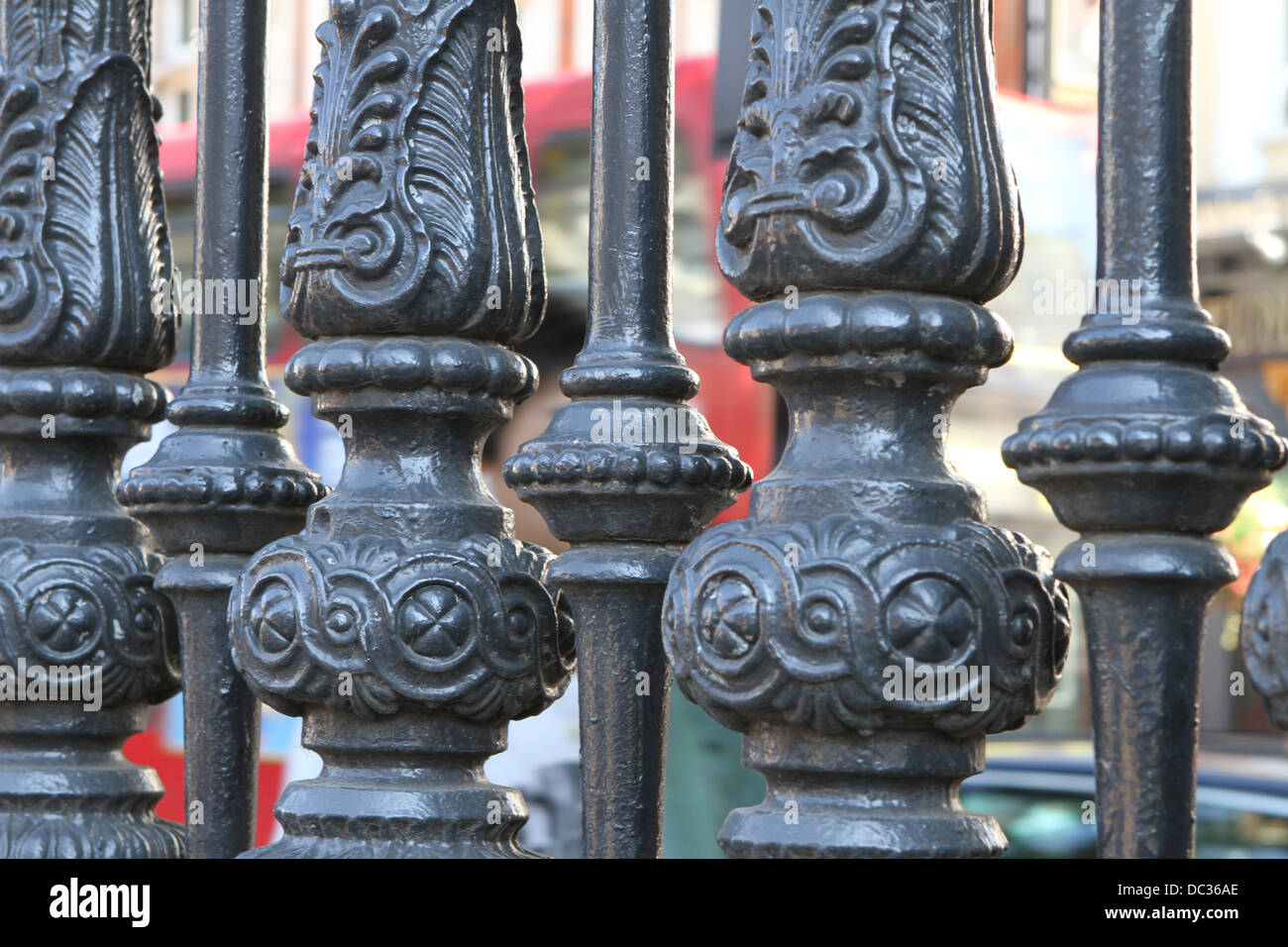 Close up of railings at British Museum Stock Photo - Alamy