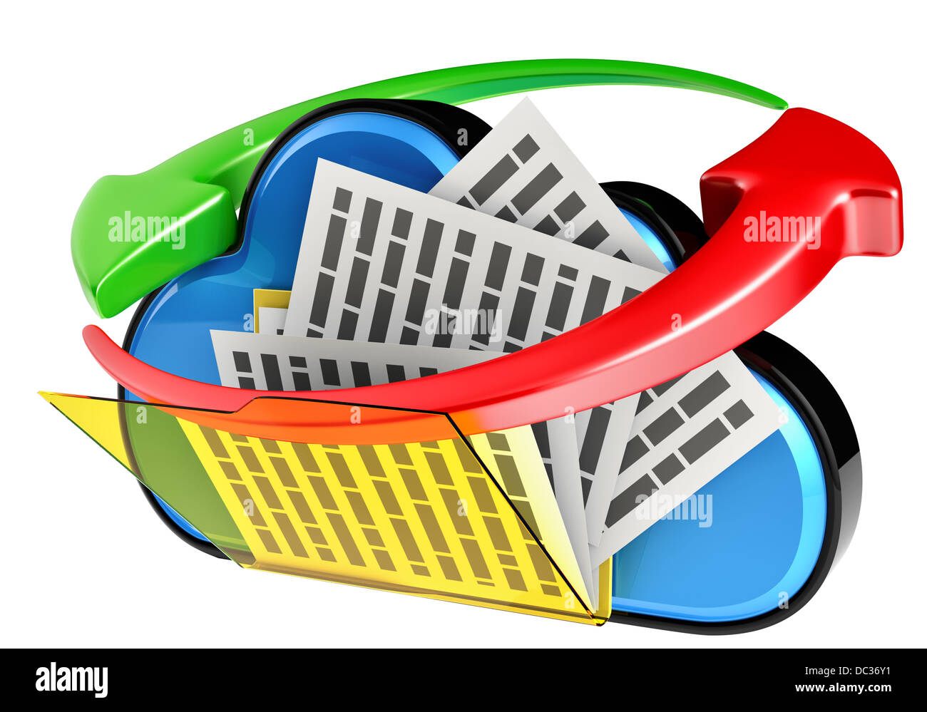 3d cloud computing concept hi-res stock photography and images - Alamy