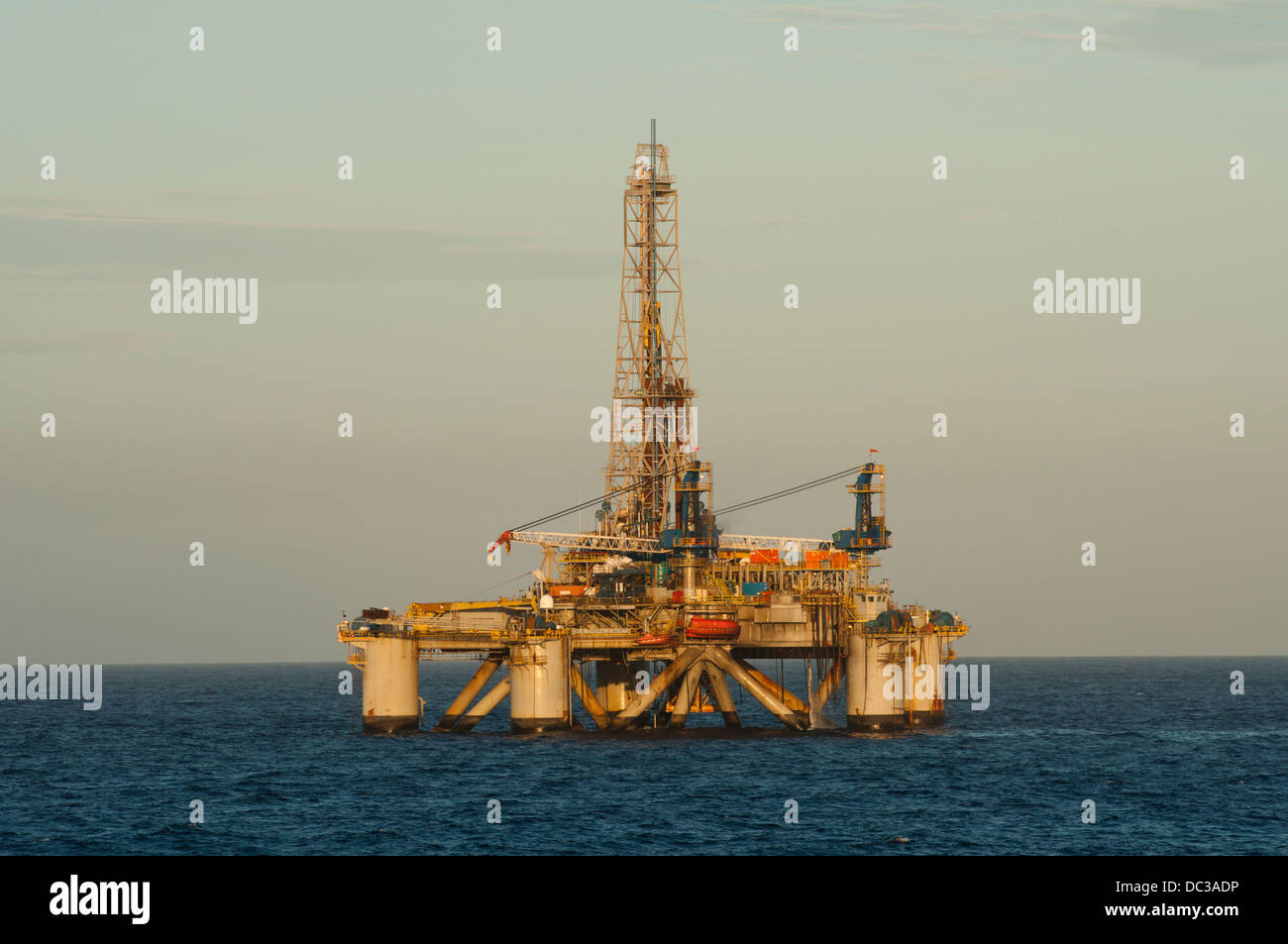 Offshore oil drilling rig Stock Photo