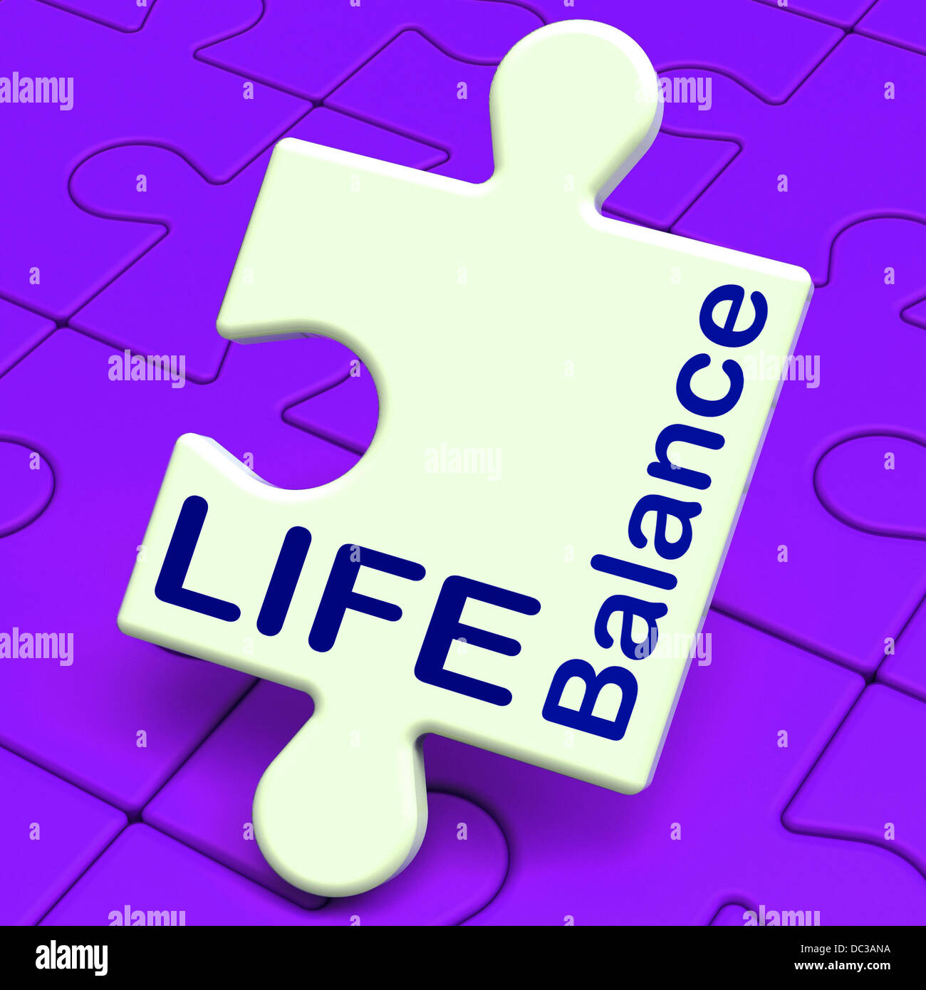 Life Balance Means Family Career And Health Stock Photo