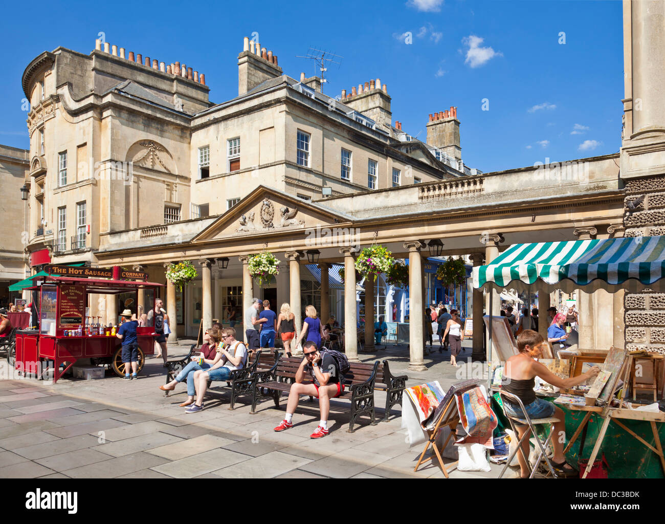 Stall Street Bath City Centre Bath Somerset England UK GB EU Europe Stock Photo