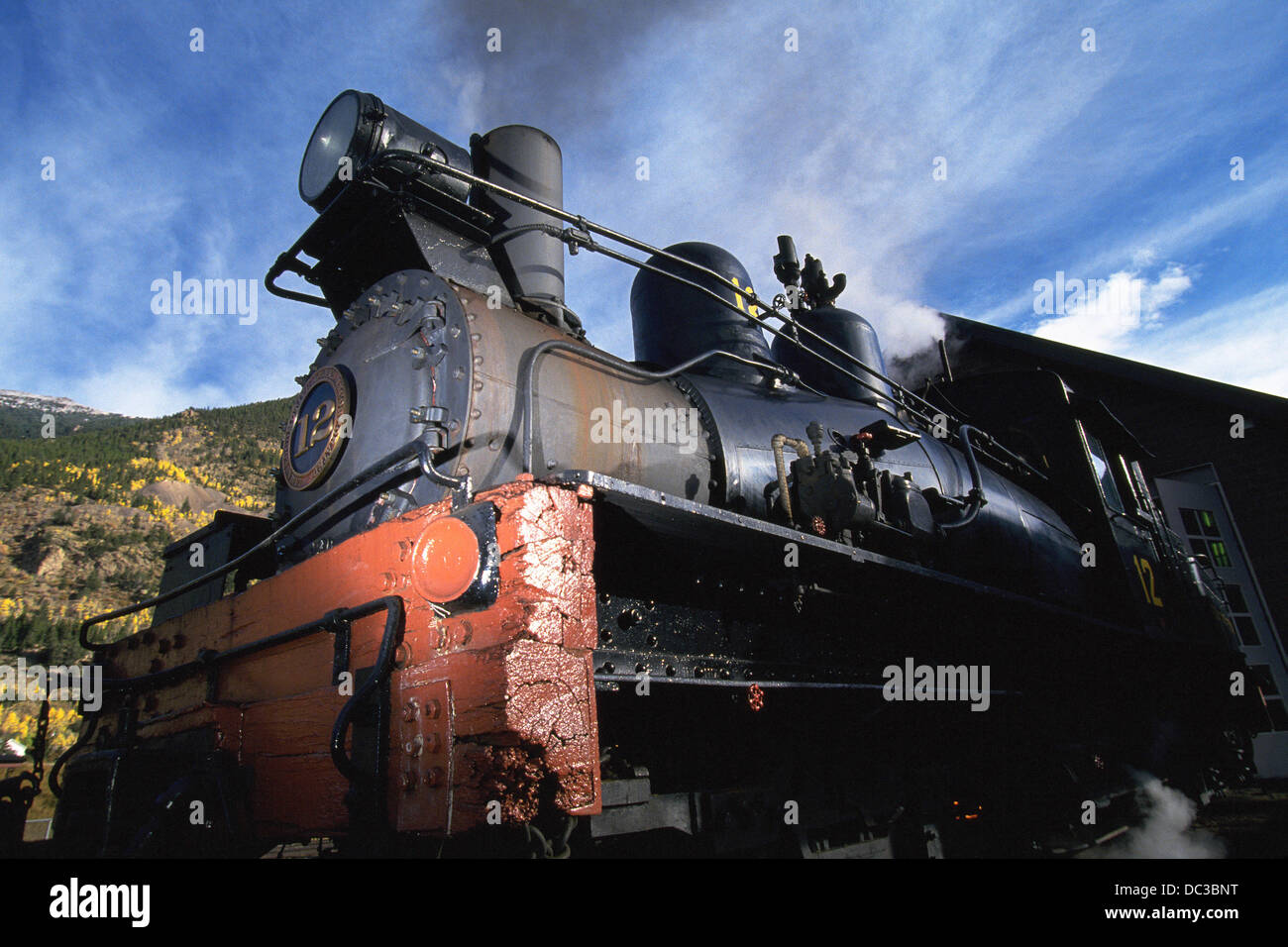 Steam Silver Plume. Colorado. USA Stock Photo Alamy