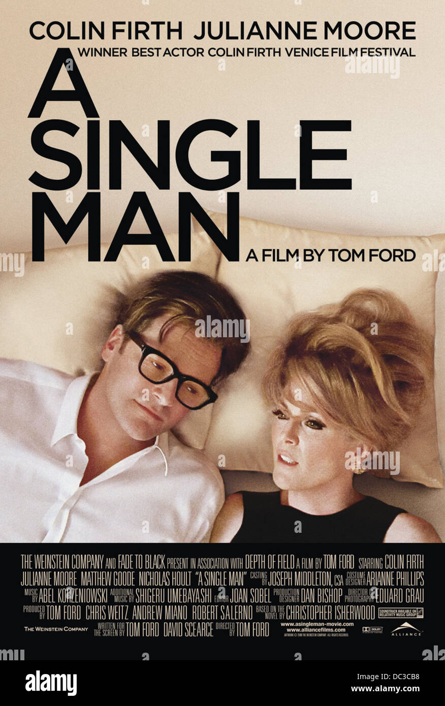 A SINGLE MAN (POSTER) (2009) COLIN FIRTH JULIANNE MOORE TOM FORD (DIR) 010  MOVIESTORE COLLECTION LTD Stock Photo - Alamy